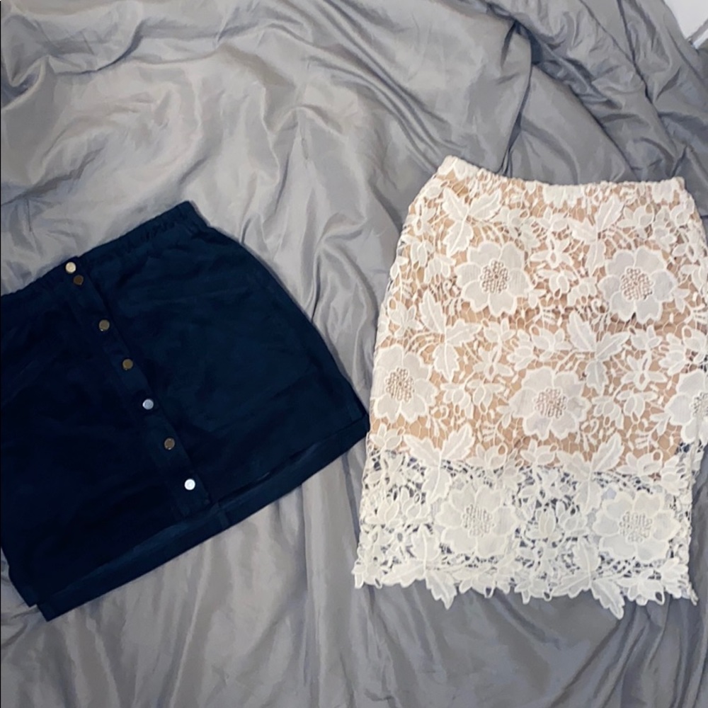 BCBGMAXAZRIA skirt and Sans Souci skirt